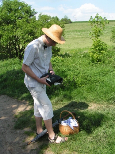 Na piknik stylově s košíčkem.